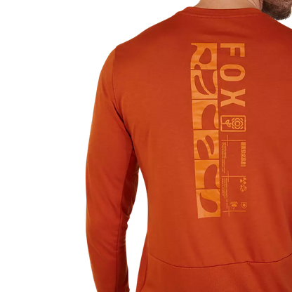 Fox Racing Ranger Dri Release Long Sleeve MTB Jersey - Burnt Orange