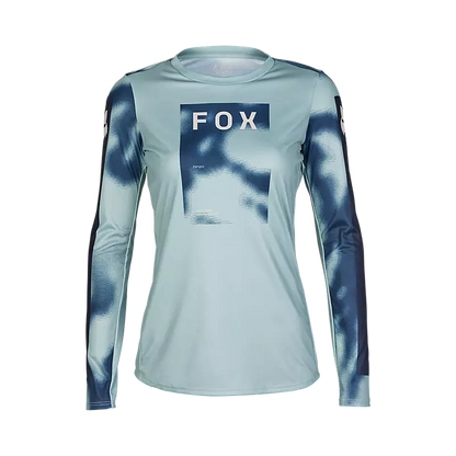 Fox Racing Defend Long Sleeve MTB Jersey - Taunt - Womens - Guava