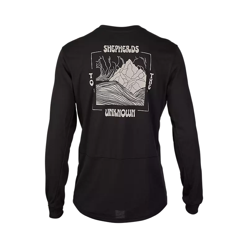 Fox Racing Ranger Dri Release Long Sleeve MTB Jersey - Shepherds - Black
