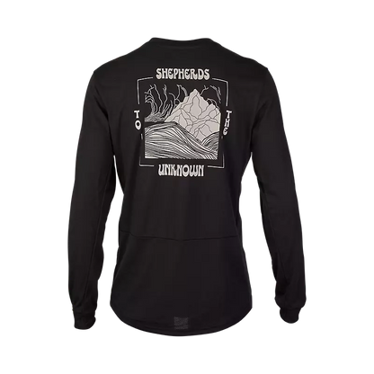 Fox Racing Ranger Dri Release Long Sleeve MTB Jersey - Shepherds - Black