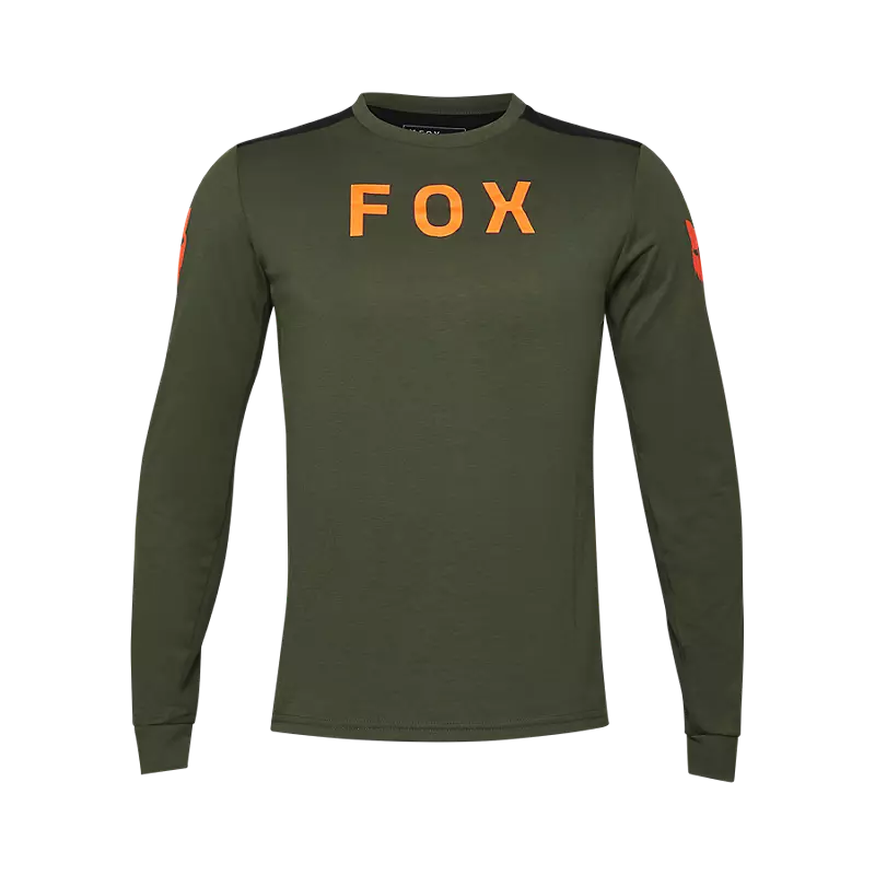 Fox Racing Ranger Dri Release Long Sleeve MTB Jersey - Aviation - Dark Sage