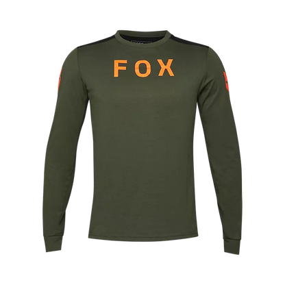 Fox Racing Ranger Dri Release Long Sleeve MTB Jersey - Aviation - Dark Sage