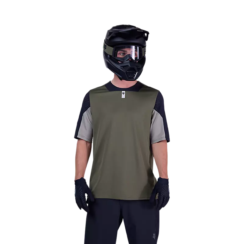 Fox Racing Defend Short Sleeve MTB Jersey - Olive Green