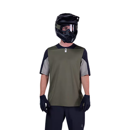 Fox Racing Defend Short Sleeve MTB Jersey - Olive Green