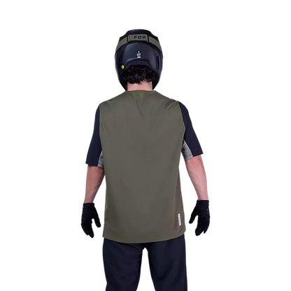 Fox Racing Defend Short Sleeve MTB Jersey - Olive Green