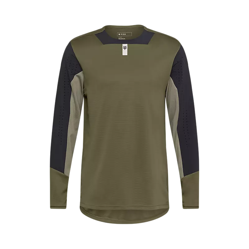 Fox Racing Defend Long Sleeve MTB Jersey - Olive Green