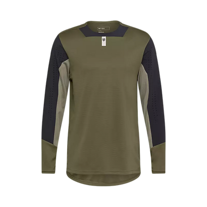 Fox Racing Defend Long Sleeve MTB Jersey - Olive Green