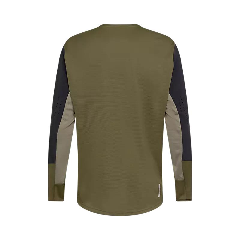 Fox Racing Defend Long Sleeve MTB Jersey - Olive Green