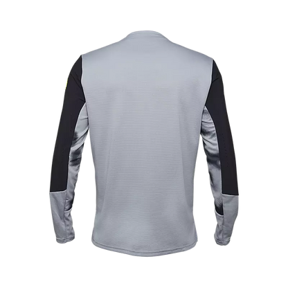Fox Racing Defend Long Sleeve MTB Jersey - Taunt - Steel Gray