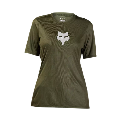 Fox Racing Ranger Short Sleeve MTB Jersey - Foxhead - Womens - Olive Green