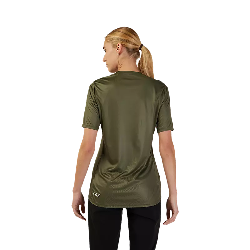 Fox Racing Ranger Short Sleeve MTB Jersey - Foxhead - Womens - Olive Green