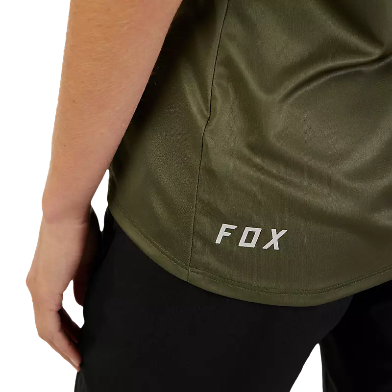 Fox Racing Ranger Short Sleeve MTB Jersey - Foxhead - Womens - Olive Green