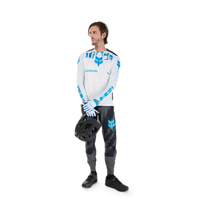Fox Racing Ranger Long Sleeve MTB Jersey - Digi image - White