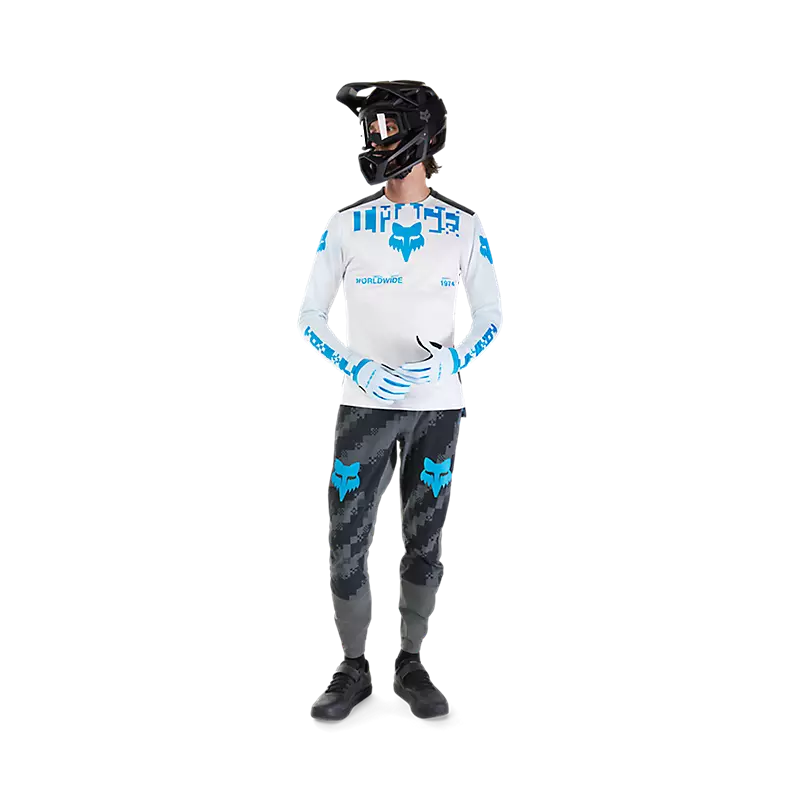 Fox Racing Ranger Long Sleeve MTB Jersey - Digi image - White