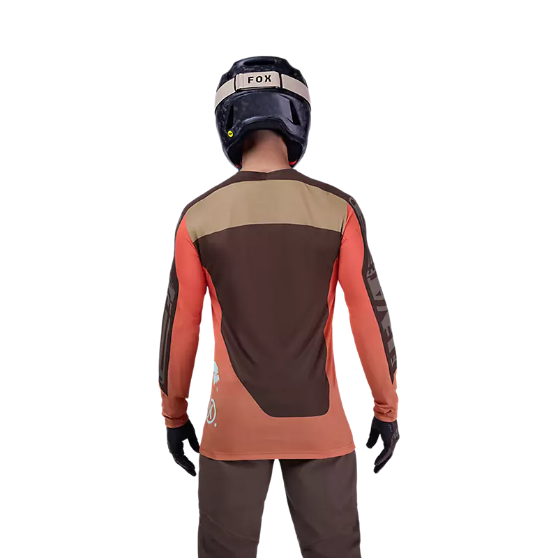 Fox Racing Flexair Long Sleeve MTB Jersey - Elevated - Cocoa