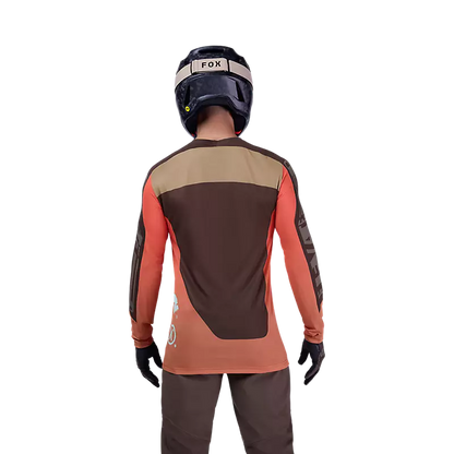 Fox Racing Flexair Long Sleeve MTB Jersey - Elevated - Cocoa