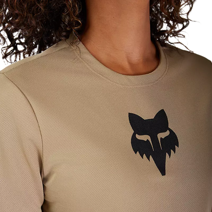 Fox Racing Ranger Short Sleeve MTB Jersey - Fox Head - Womens - Sand