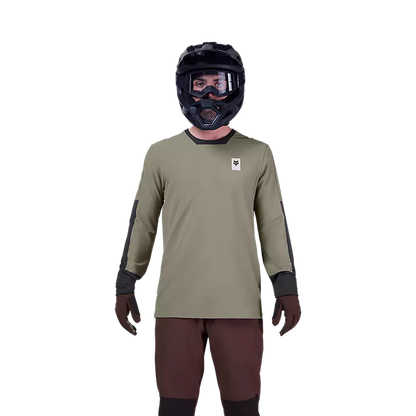 Fox Racing Defend Thermal Long Sleeve MTB Jersey - Adobe