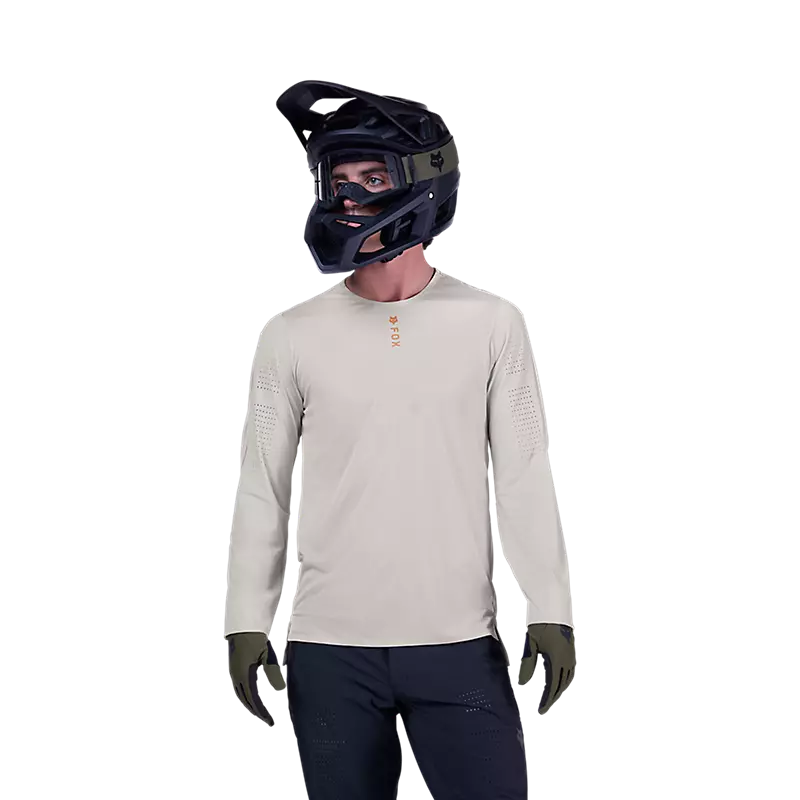 Fox Racing Flexair Pro Long Sleeve MTB Jersey - Vintage White
