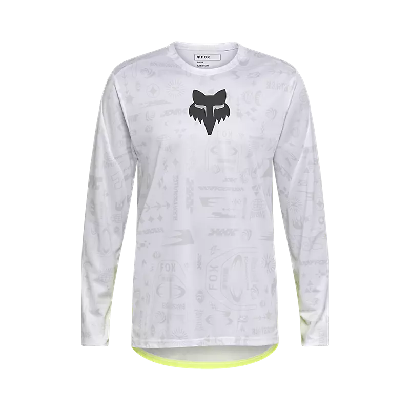 Fox Racing Ranger Long Sleeve MTB Jersey - Lunar - White