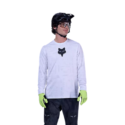 Fox Racing Ranger Long Sleeve MTB Jersey - Lunar - White