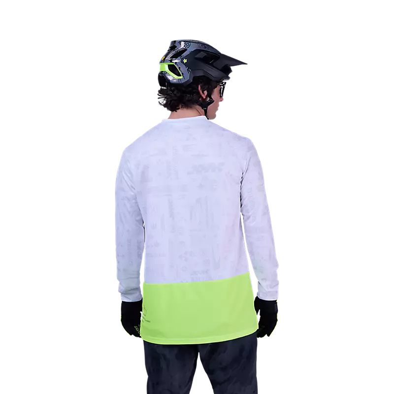 Fox Racing Ranger Long Sleeve MTB Jersey - Lunar - White