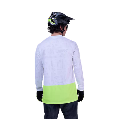 Fox Racing Ranger Long Sleeve MTB Jersey - Lunar - White