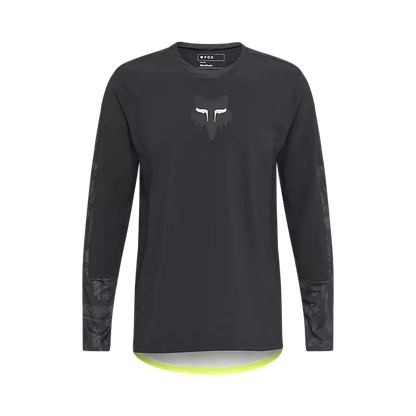 Fox Racing Defend Thermal Long Sleeve MTB Jersey - Lunar - Black