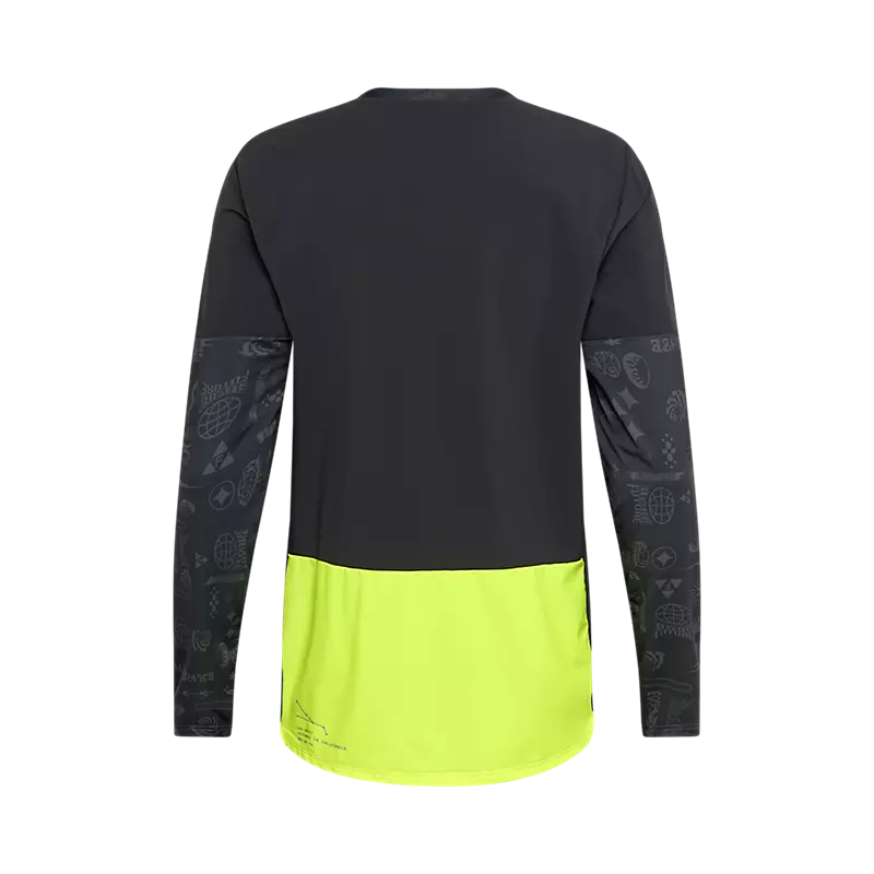Fox Racing Defend Thermal Long Sleeve MTB Jersey - Lunar - Black