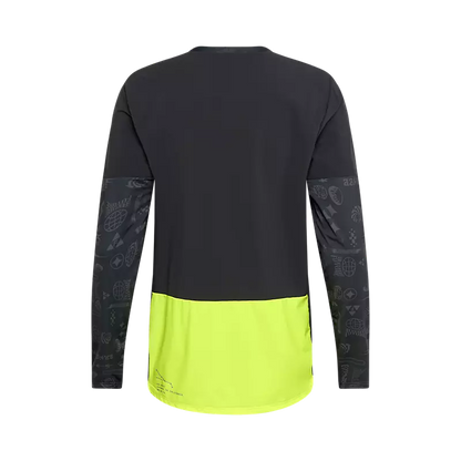 Fox Racing Defend Thermal Long Sleeve MTB Jersey - Lunar - Black