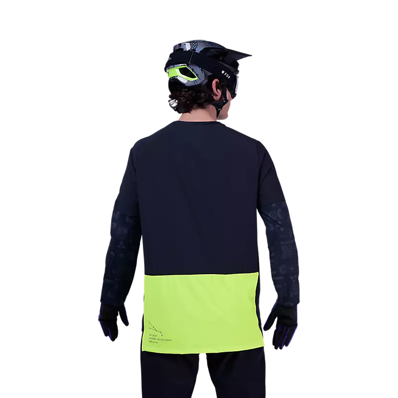 Fox Racing Defend Thermal Long Sleeve MTB Jersey - Lunar - Black