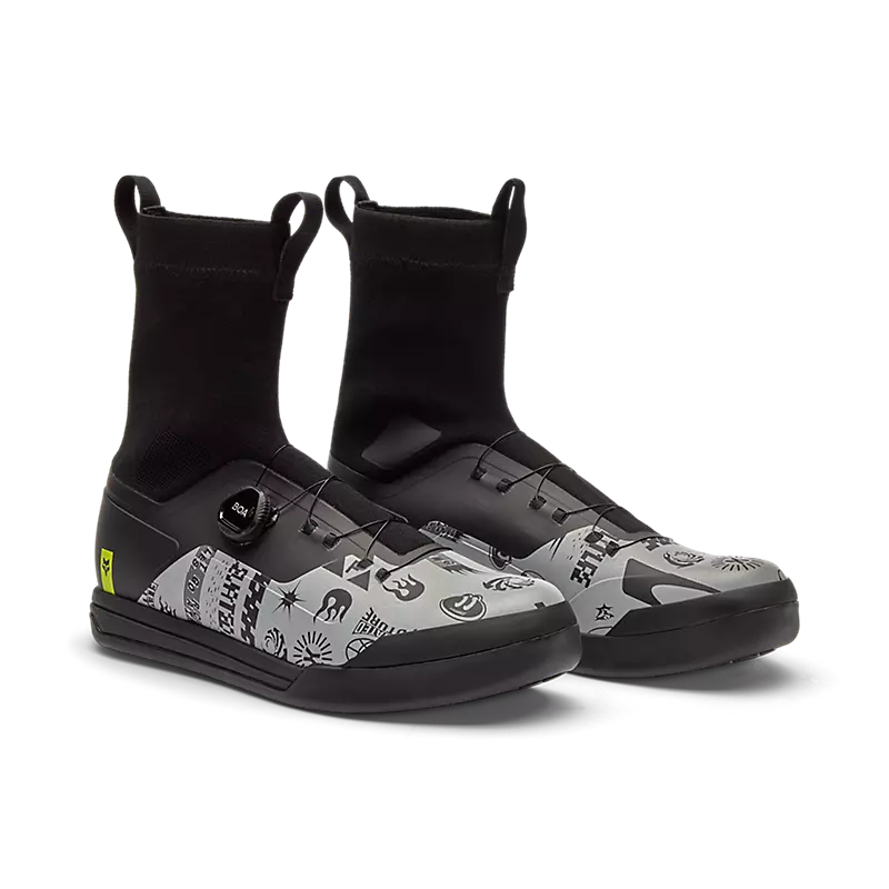 Fox Racing Union All Weather Flat Pedal MTB Shoe - Lunar - Black