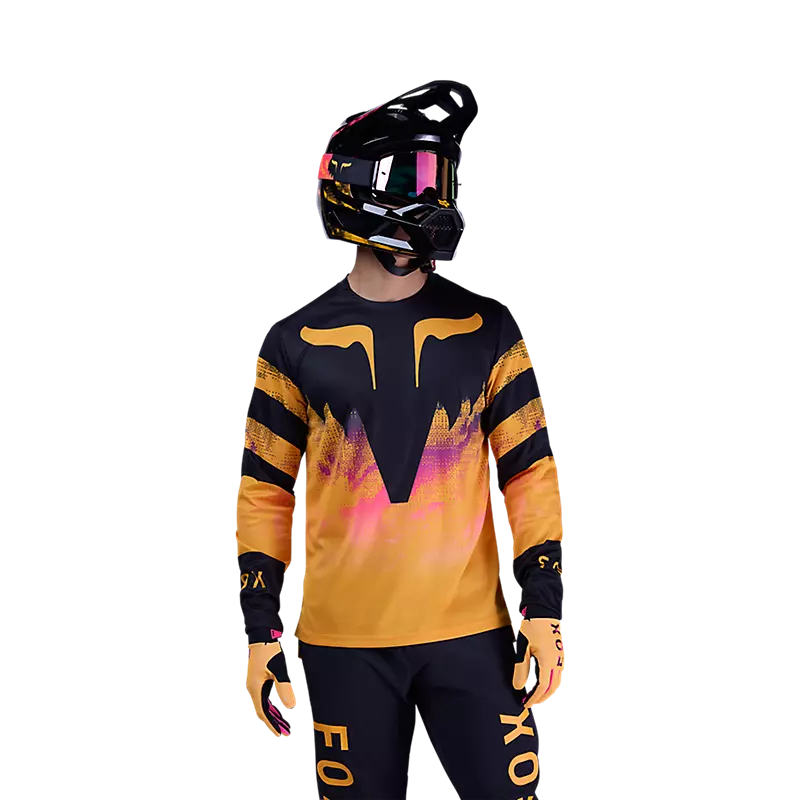 Fox Racing Ranger Long Sleeve MTB Jersey - Kairos - Tangerine