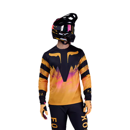 Fox Racing Ranger Long Sleeve MTB Jersey - Kairos - Tangerine