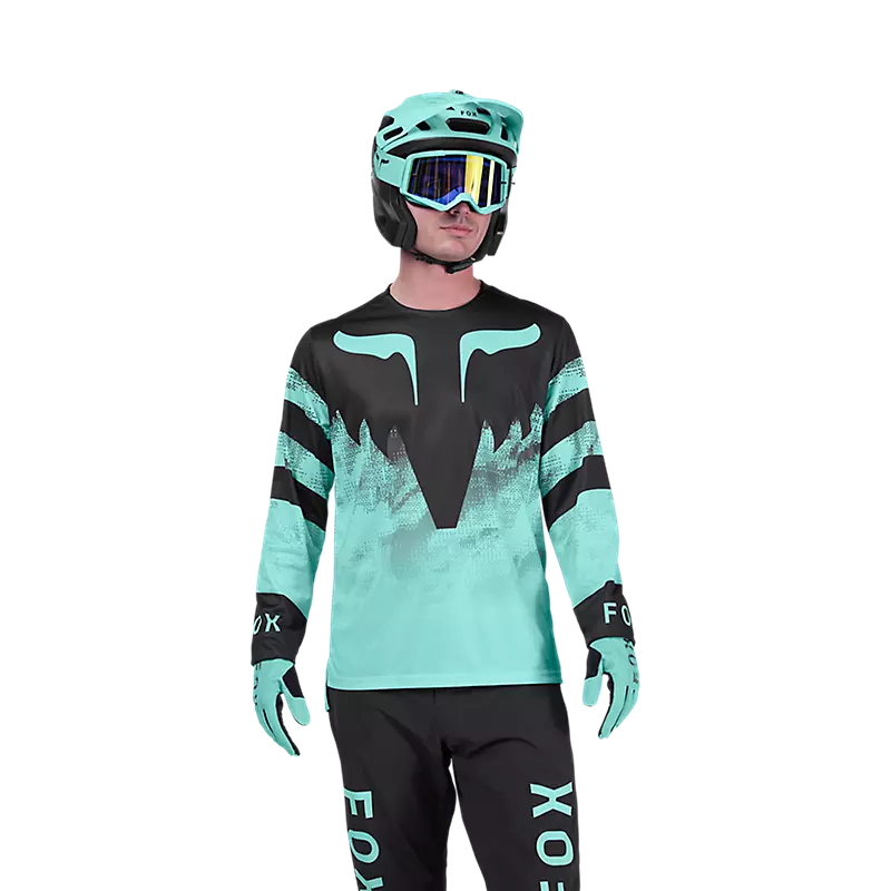 Fox Racing Ranger Long Sleeve MTB Jersey - Kairos - Turquoise