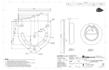 Rocky Mounts L-Track Junction Adapter