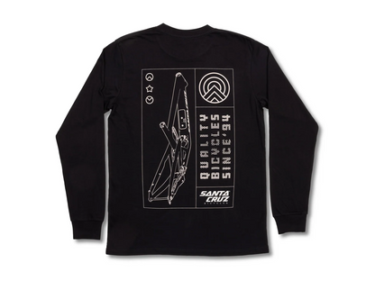 Santa Cruz Framed Long Sleeve Tee - Black