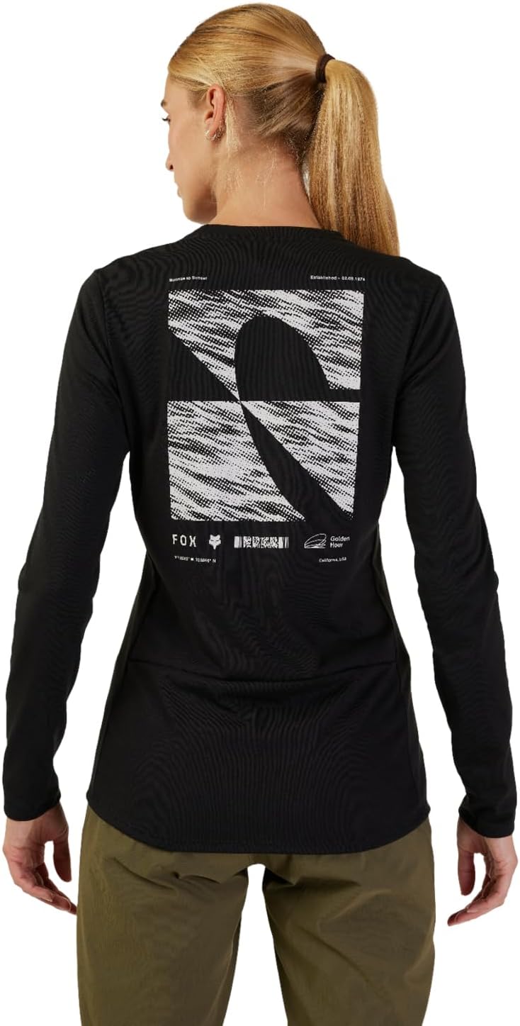 Fox Racing Ranger Dri Release Mid Long Sleeve MTB Jersey - Womens - Black - NLM