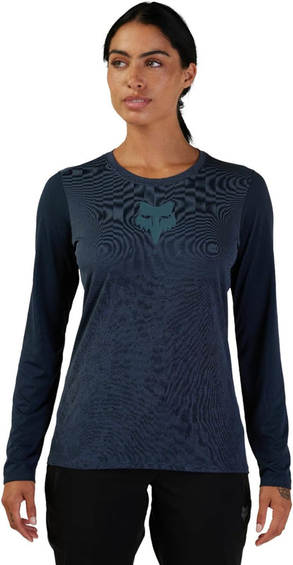 Fox Racing Ranger Tru Dri Long Sleeve MTB Jersey - Womens - Midnight