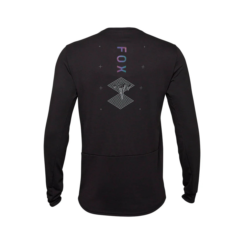 Fox Racing Ranger Dri Release Mid Long Sleeve MTB Jersey - Lunar - Black