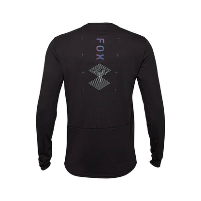 Fox Racing Ranger Dri Release Mid Long Sleeve MTB Jersey - Lunar - Black