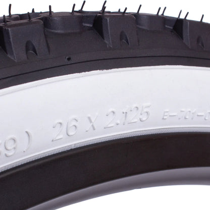 Eastern E701 26" Beach Cruiser Tire - White Sidewall