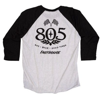 Fasthouse 805 Mantra Raglan Long Sleeve Tee - Womens - Black-White