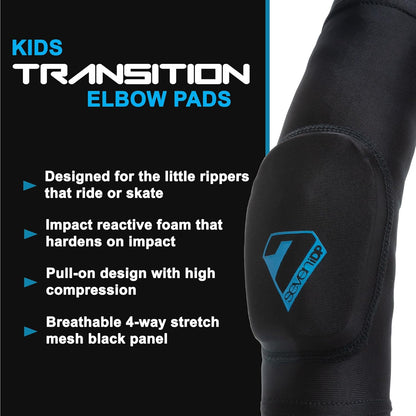 7 iDP Transition Elbow Pad - Kids - Black
