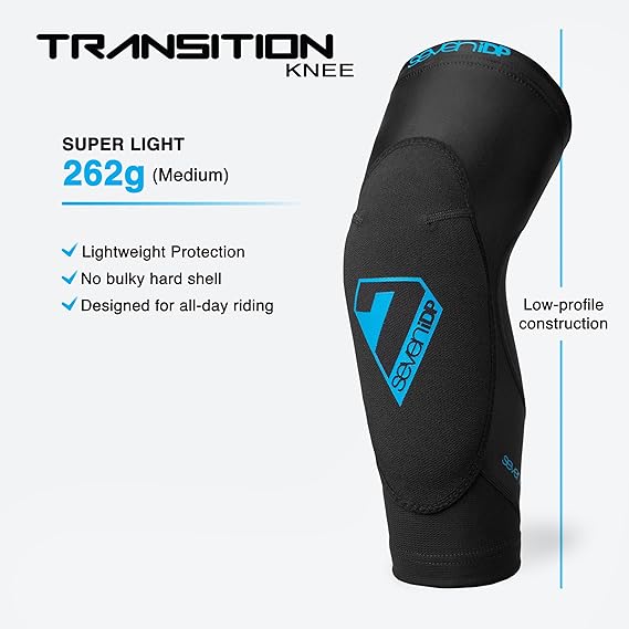 7 iDP Transition Knee Pads - Black