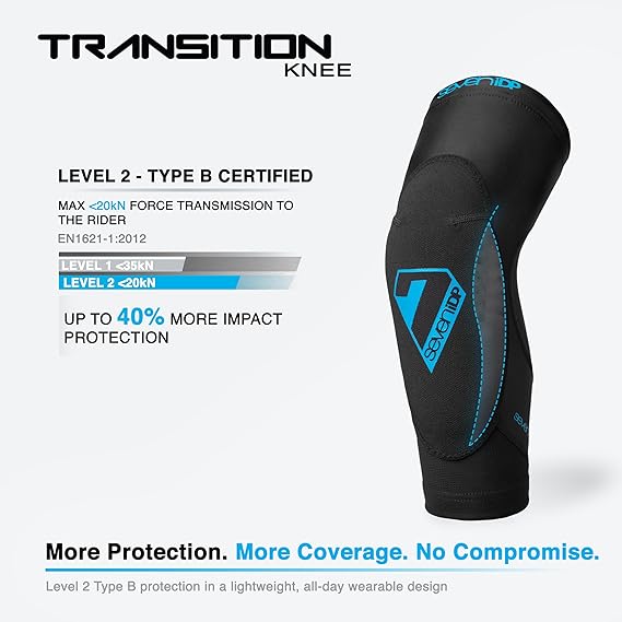 7 iDP Transition Knee Pads - Black