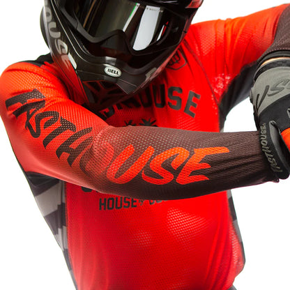 Fasthouse Grindhouse Air Cooled Asher Jersey - Infrared-Black