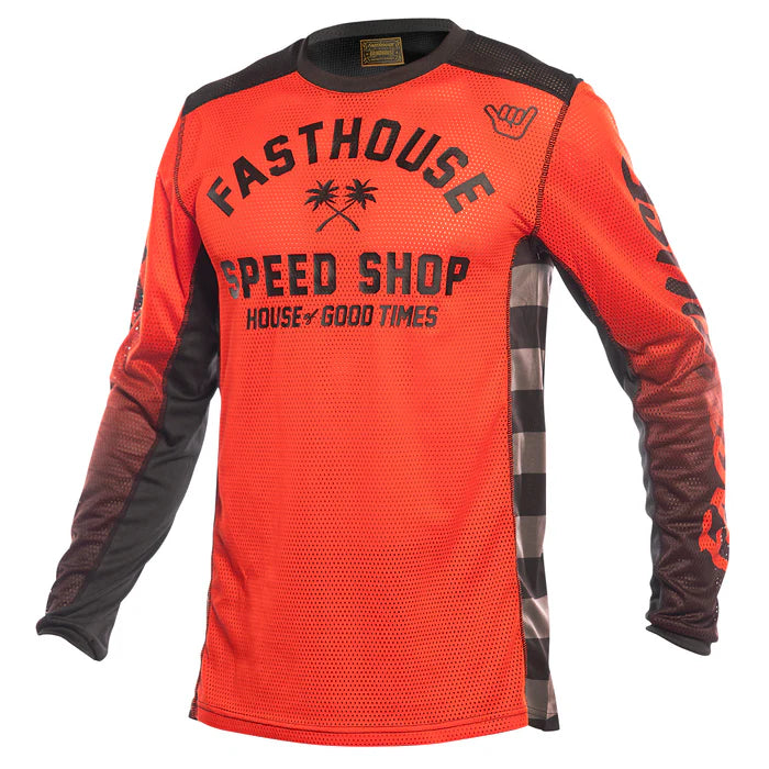 Fasthouse Grindhouse Air Cooled Asher Jersey - Infrared-Black