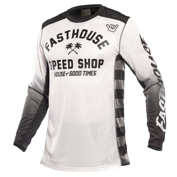 Fasthouse Grindhouse Air Cooled Asher Jersey - White-Black
