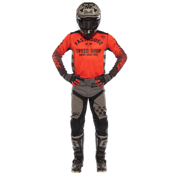 Fasthouse Grindhouse Air Cooled Asher Jersey - Infrared-Black